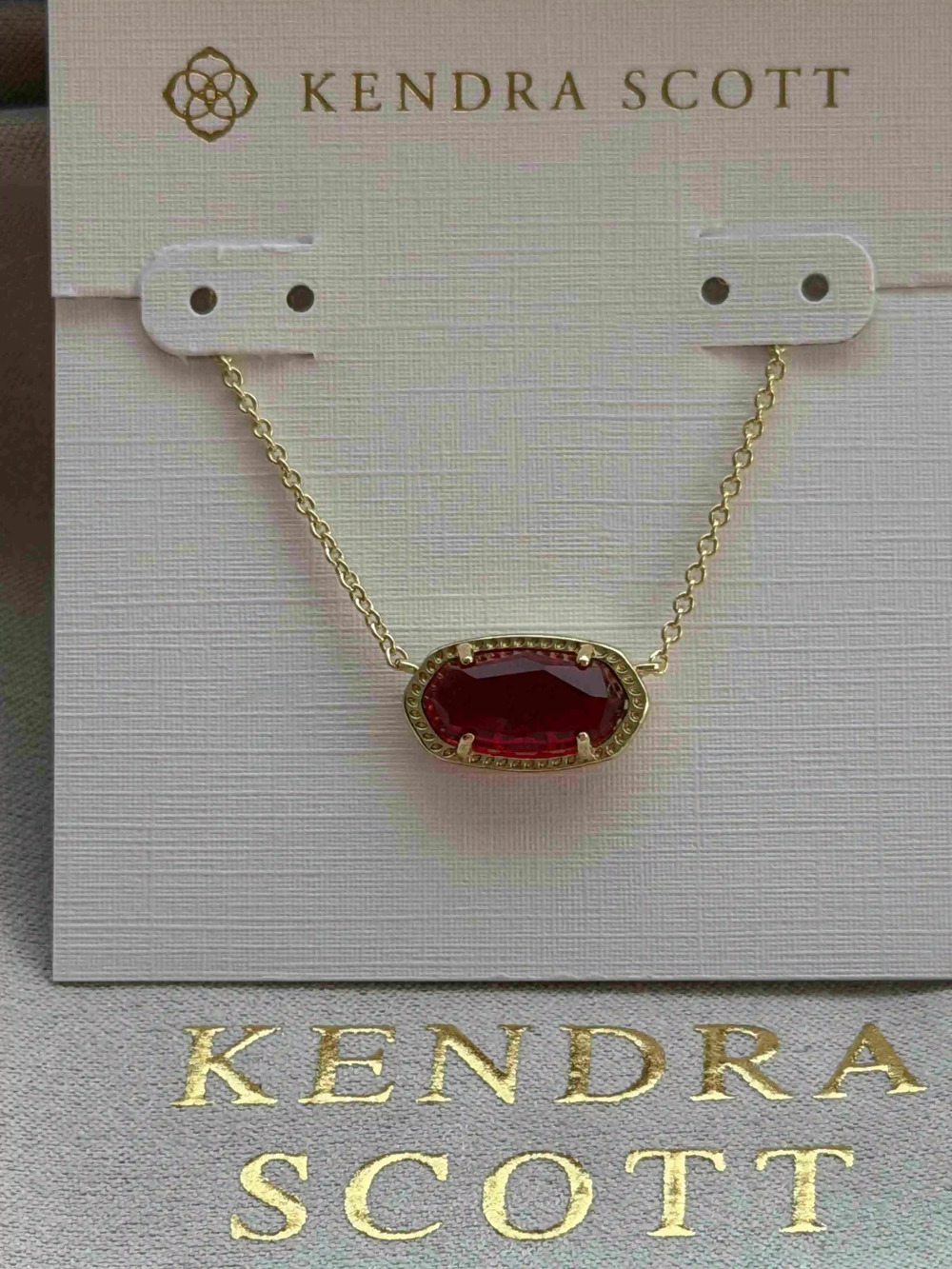 Kendra Scott Red Pendant Necklace